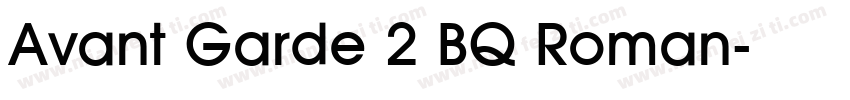 Avant Garde 2 BQ Roman字体转换